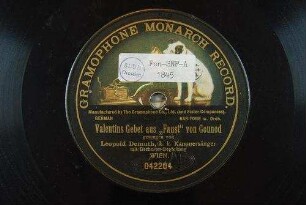 Valentins Gebet aus "Faust" / von Gounod