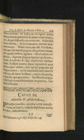 Caput XII. Adiuncta & effecta bellica.