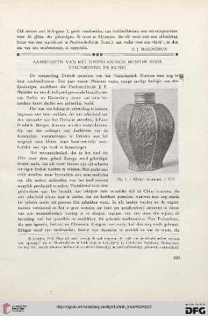 2.Ser. 13.1920: Aanwinsten van het Nederlandsch Museum voor geschiedenis en Kunst