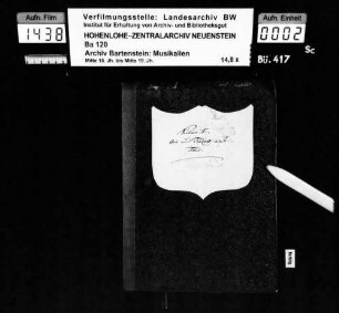 Wolfgang Amadeus Mozart: [Überschrift:] Scelta d'Arie No. 9. / [aus Titus]; [Offenbach, André].
