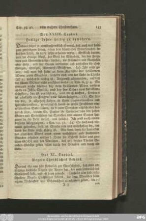 Das XL. Capitel. Regeln Christliches Lebens.