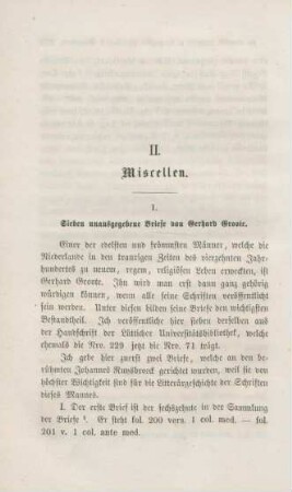 280-305 Unedirte Breife von Gerhard Groote