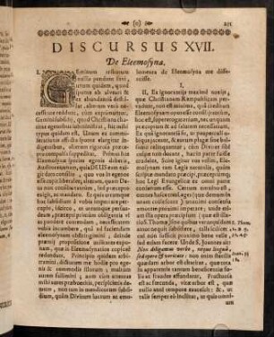 231-247, Discursus XVII. De Eleemosyna.