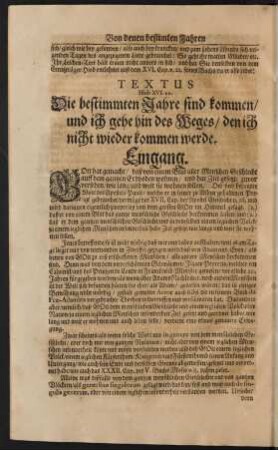 Textus Hiob XVI. 22.