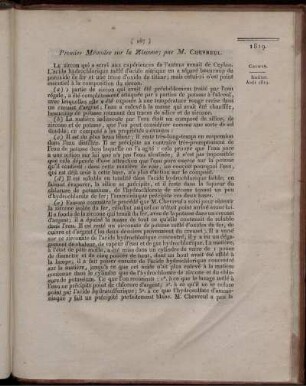Premier Mémoire sur la Zircone;