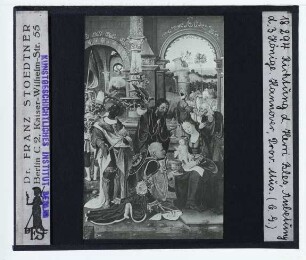 Meister von 1518 (Umkreis), Anbetung der drei Könige (Privatbesitz)