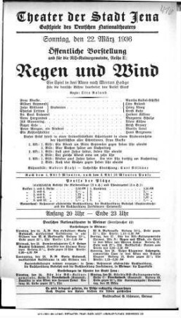Regen und Wind