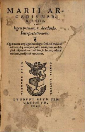Ad legem primam C. de edendo Interpretatio nova