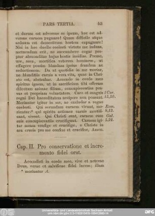 Cap. II. Pro mortificatione veteris hominis orat.