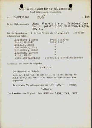 Wachter, Anna