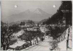Winterlandschaft, Berchtesgaden und Watzmann