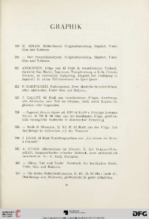 Graphik (Nr. 319-341)