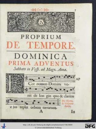 Proprium De Tempore.