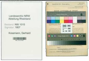 Entnazifizierung Gerhard Kossmann , geb. 18.03.1905 (Lehrer)