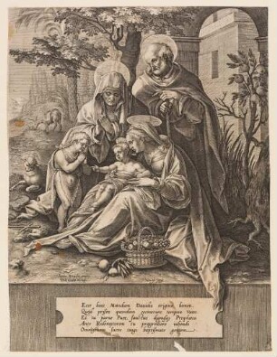 Heilige Familie mit Elisabeth und Johannes dem Täufer