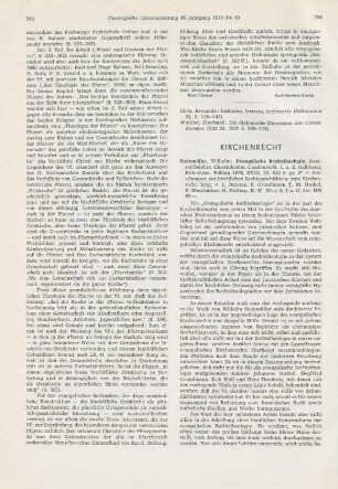 784-789 [Rezension] Steinmüller, Wilhelm, Evangelische Rechtstheologie