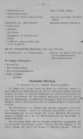 Geologische Abteilung