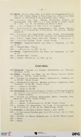 Convolute (Nr. 1463-1491)