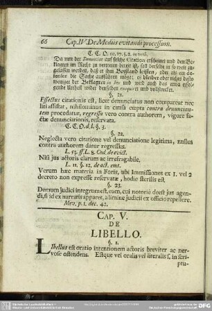 Cap. V. De Libello