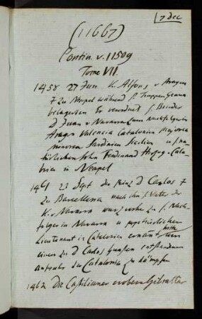 11667-11700, 7. Dec Contin. v. 11509 Tome VII.