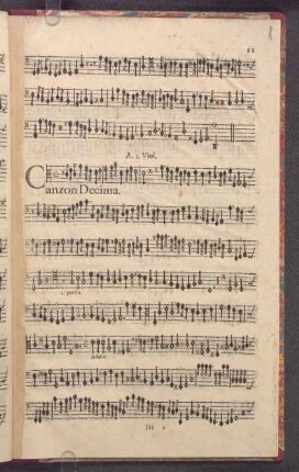 Canzon Decima.