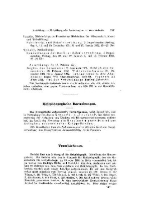 Heilpädagogische Bestrebungen