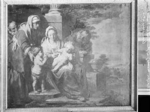 Heilige Familie mit dem kleinen Johannes und seinen Eltern