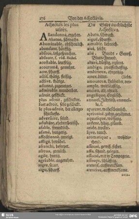 Von den Adjectivis
