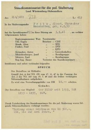 Fritz, Albert