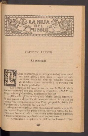 Capítulo LXXVIII - La supliciada