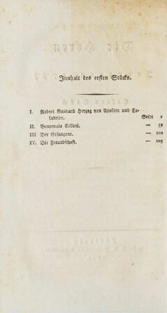 Innhalt des ersten Stücks