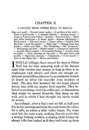 X. Pinon Well to Mecca