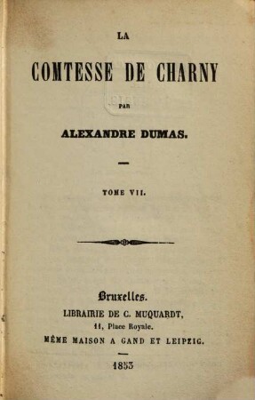 La Comtesse de Charny, 7