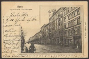 Ansichtskarte "Ritterstraße v. d. Luisenbrücke"