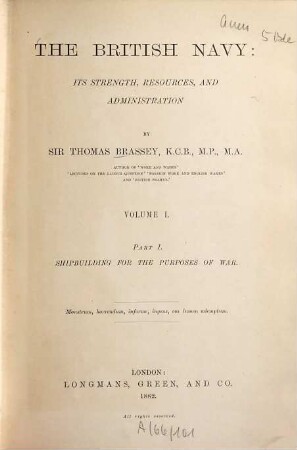 The British navy : its strength, resources, and administration, 1