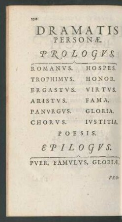 Dramatis Personae.