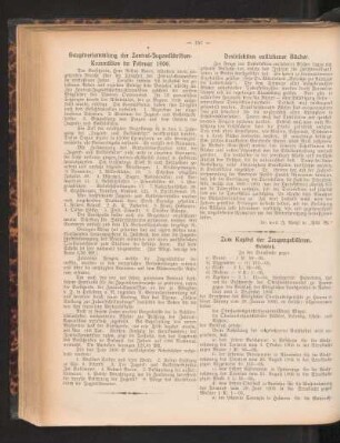 Hauptversammlung der Zentral-Jugendschriften-Kommission im Februar 1906