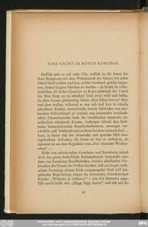 Eine Nacht Im Monat Ramadan