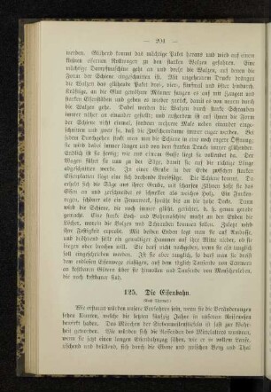 125. Die Eisenbahn.