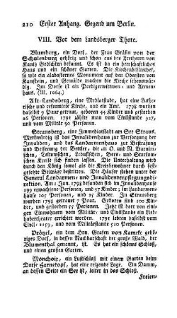 VIII. Vor dem Landsberger Thore