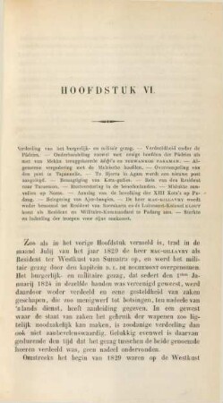Hoofdstuk VI. Verdeeling van het burgerlijk- en militair gezag. - ...