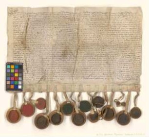 Altmärkische und prignitzsche Städte verschreiben sich Benedikt Sachses Tochter zu Stendal über 375 Taler.