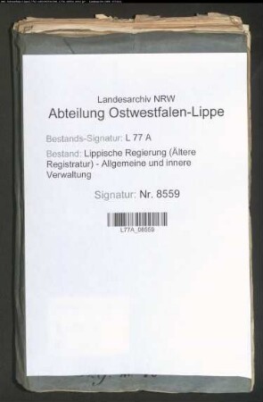 Wege-(Chaussee-)gelderhebung in Belle