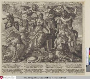 [Die vier Wiedersacher der Rechtschaffenheit: Häresie, Tod, der Teufel und die Welt]