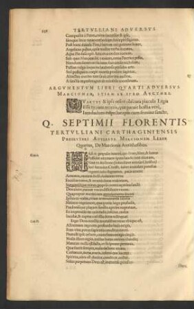 Argumentum Libri Quarti Adversus Marcionem, Etiam Ex Ipso Auctores