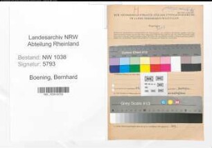 Entnazifizierung Bernhard Boening , geb. 09.07.1916 (Polizist)