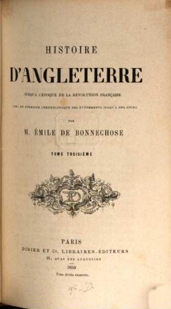 Histoire d'Angleterre depuis les temps les plus reculés, 3