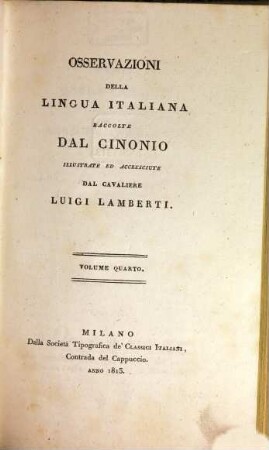 Osservazioni della lingua Italiana, 4