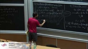 Modelling shallow water waves - Lecture 3