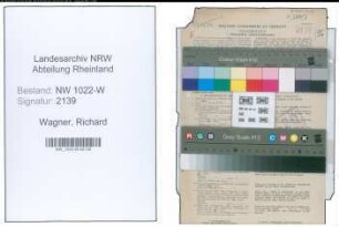 Entnazifizierung Richard Wagner , geb. 28.06.1888 (Verwaltungsangestellter)